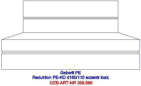 GE PE Reduktion exzentrisch kurz d160/110_369.586.16.1_L