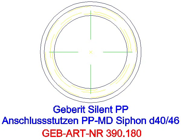 GE Silent-PP Anschlussstutzen d40/46_390.180.14.1_G