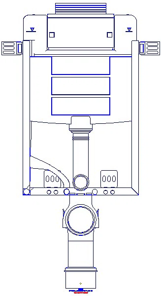 GE Kombifix Element für Wand-WC 98cm mit Omega UP-SPK 12cm Bet. vorne/oben_110.010.00.1_A