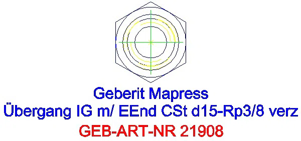 GE Mapress C-Stahl Übergang mit IG und Einschubende d15-Rp3/8 verzinkt_21908_L