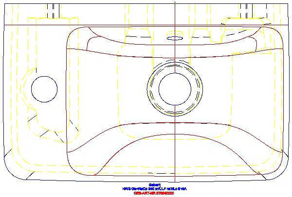 Renova Compact HWB, verk. Ausladung 40x25cm, Hl. links, m. Ül._276240000_G