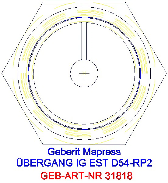 GE Mapress Edelstahl Übergang mit IG d54-Rp2_31818_L