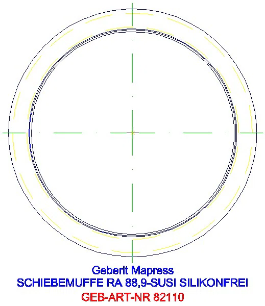 GE Mapress Edelstahl Schiebemuffe d88,9 (LABS-frei)_82110_L