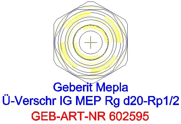 GE Mepla Übergangsverschraubung mit IG Rg d20-Rp1/2_602.595.00.5_L