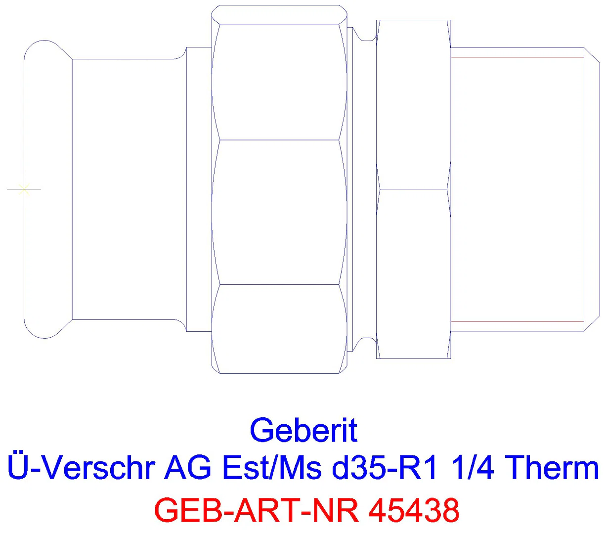 GE Mapress Therm Übergangsverschr. mit AG d28-R1_45438_a