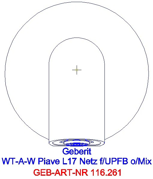 GE Waschtischarmatur Piave, Wandmontage mit UP-Funktion Netz L 17cm o. Mischer_116.261.21.1_A