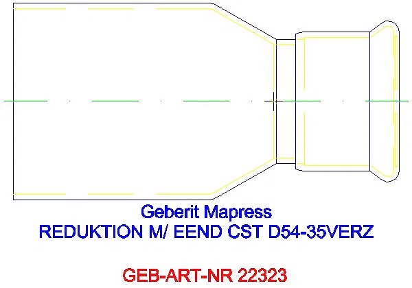 GE Mapress C-Stahl Reduktion mit Einschubende d54-35 verzinkt_22323_L