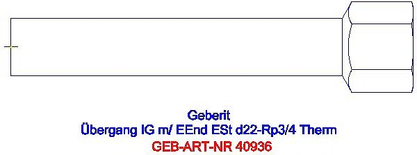 GE Mapress Therm Übergang mit IG und Einschubende d22-Rp3/4_40936_A