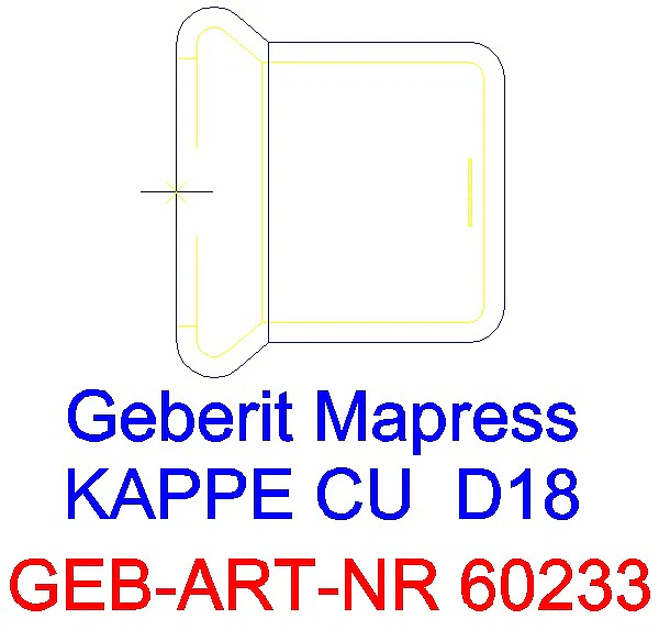 GE Mapress Kupfer Kappe d18_60233_G
