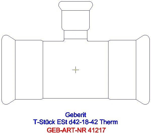 GE Mapress Therm T-Stück reduziert d42-18-42_41217_A
