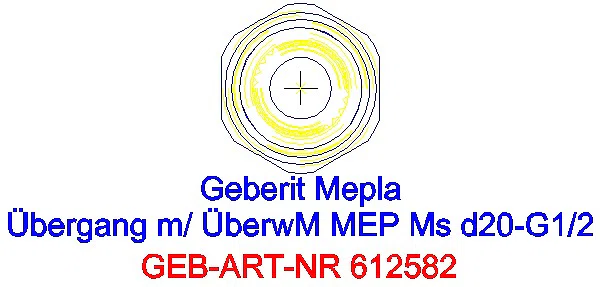 GE Mepla Anschluss mit Überwurfmutter d20-G1/2_612.582.22.5_L