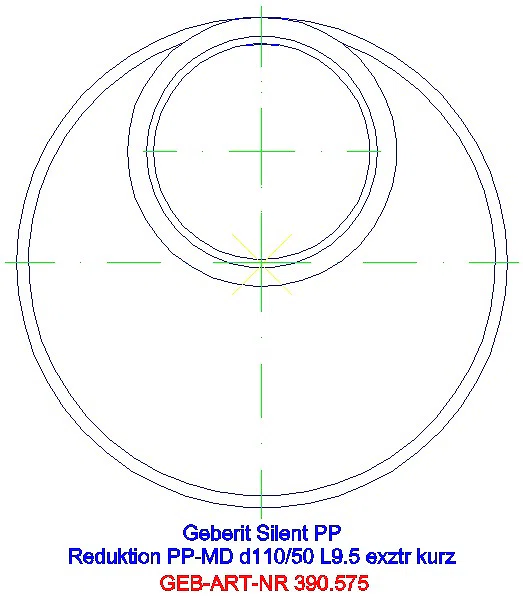 GE Silent-PP Reduktion exzentrisch kurz d110/50_390.575.14.1_G