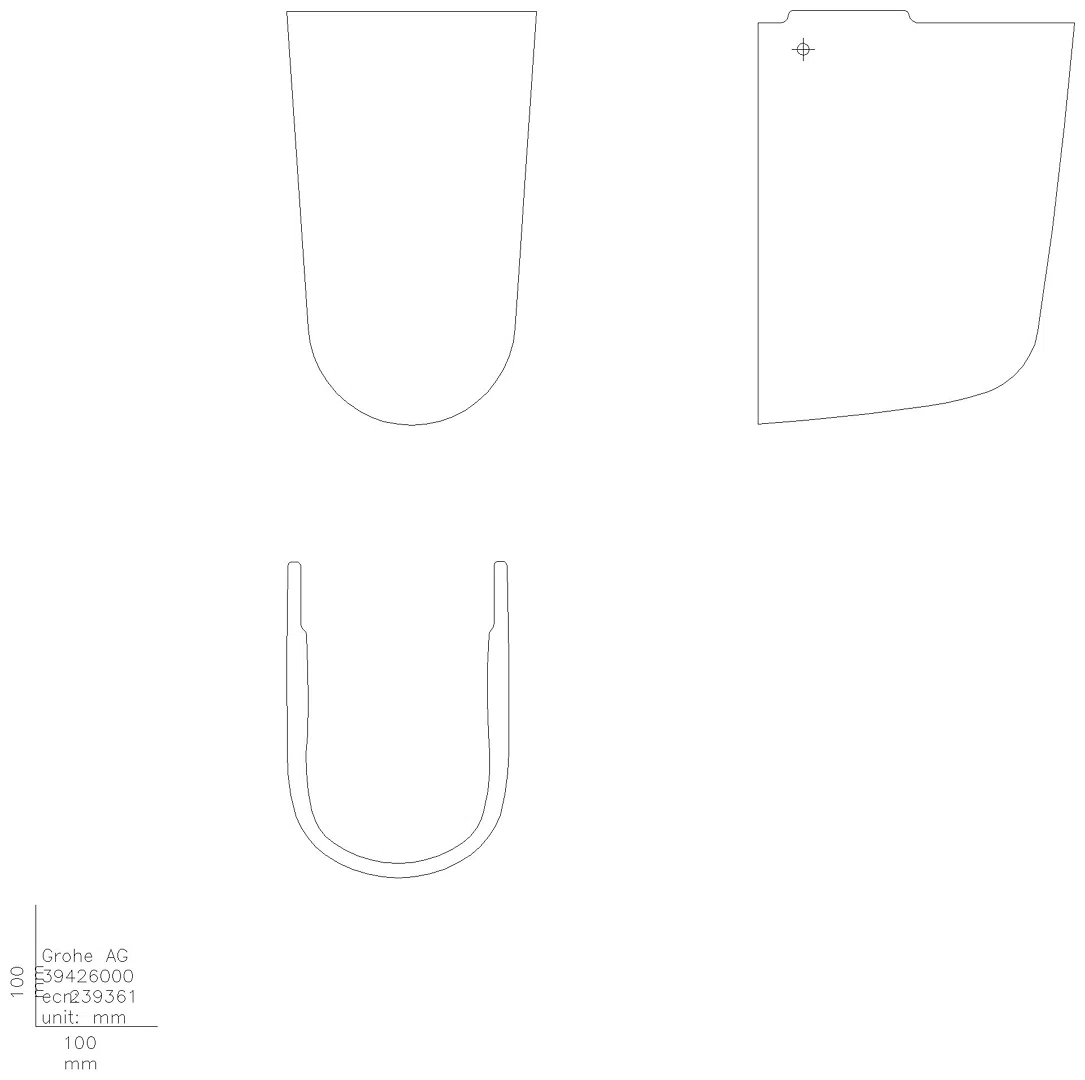 GROHE Halbsäule Bau Keramik 39426 alpinweiß