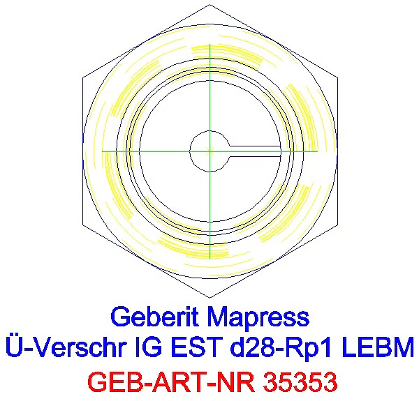 GE Mapress Edelstahl Übergangsverschr. mit IG ÜM aus ESt d28-Rp1_35353_L
