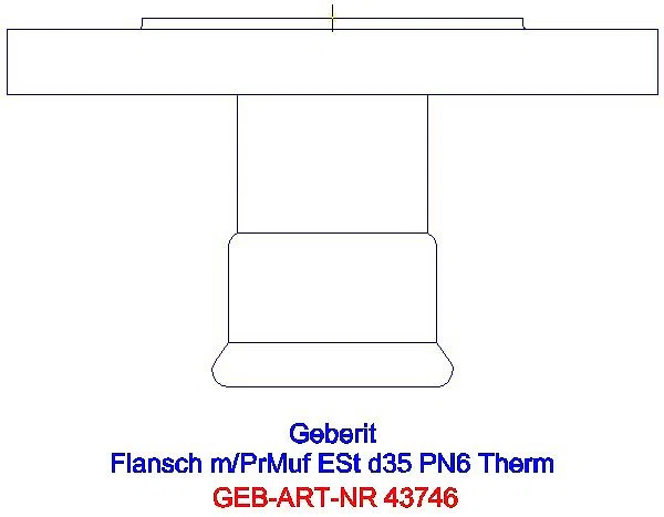 GE Mapress Therm Flansch PN 6 mit Pressmuffe d35_43746_G