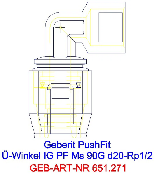 GE PushFit Übergangswinkel 90Gr mit IG Ms d20-Rp1/2_651.271.00.1_L