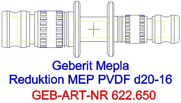 GE Mepla Reduktion PVDF d20-16_622.650.00.5_G