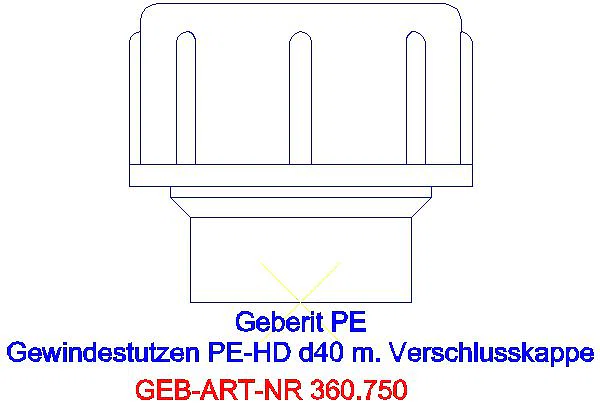 GE PE Gewindestutzen mit Schraubkappe d40 H6,3_360.750.16.1_L