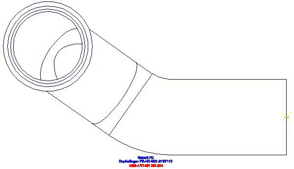 GE PE Doppelanschlussbogen 90Gr gekröpft d110/110_367.904.16.1_A