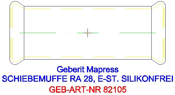 GE Mapress Edelstahl Schiebemuffe d28 (LABS-frei)_82105_A