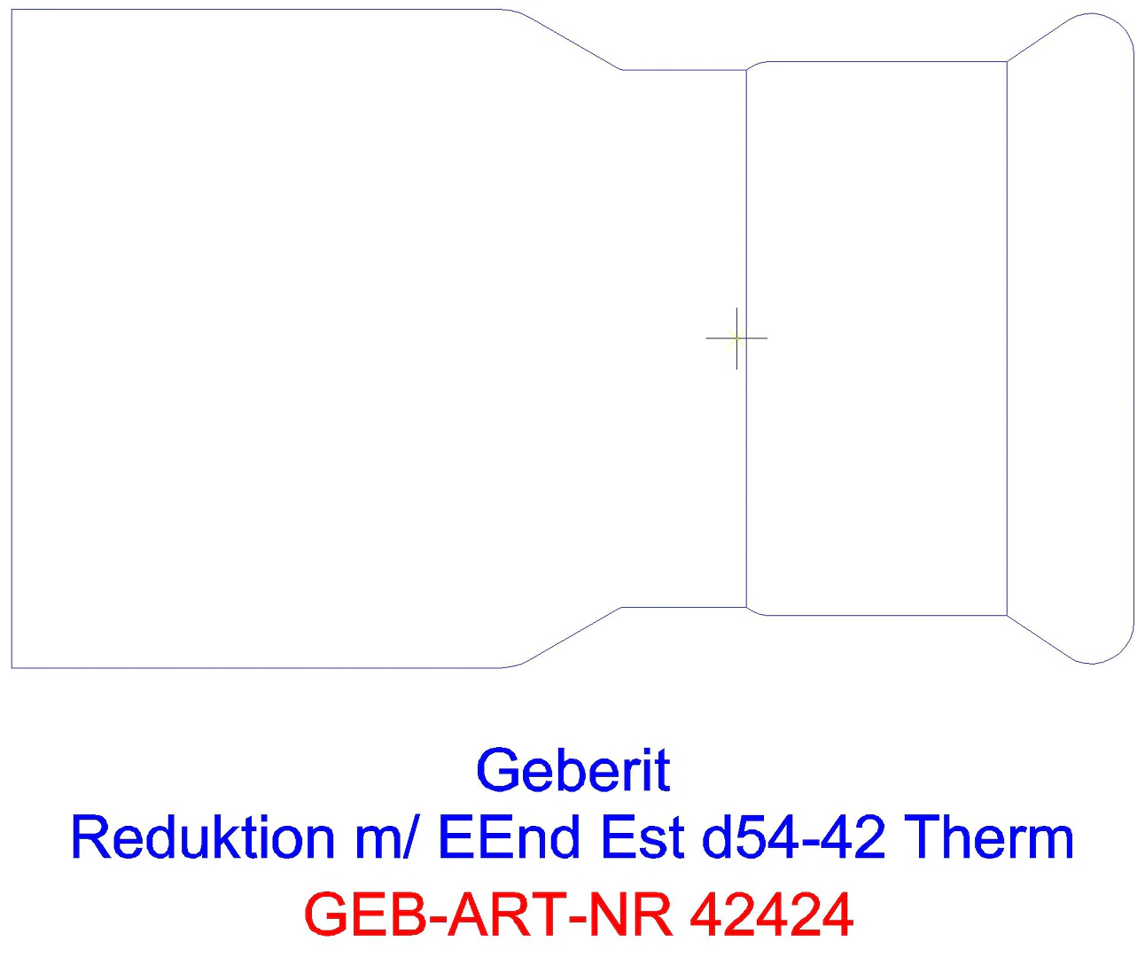 GE Mapress Therm Reduktion mit Einschubende d42-35_42424_l