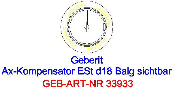GE Mapress Edelstahl Axialkompensator mit Pressmuffen d18_33933_L