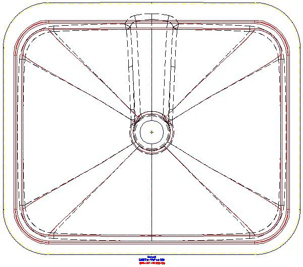 VariForm Unterbau-WT, rechteckig 58x49cm, o. Hl, m. Ül., KeraTect_500.765.00.2_G