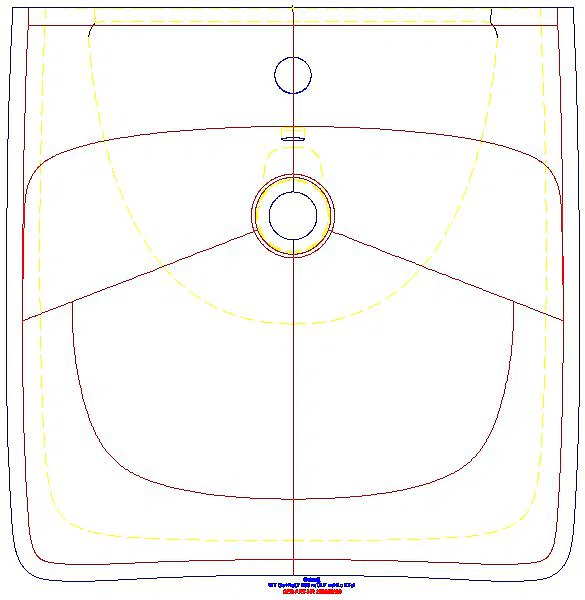 Renova Comfort WT barrierefrei 55x55cm, m. Hl., m. Ül., KeraTec_258555600_G
