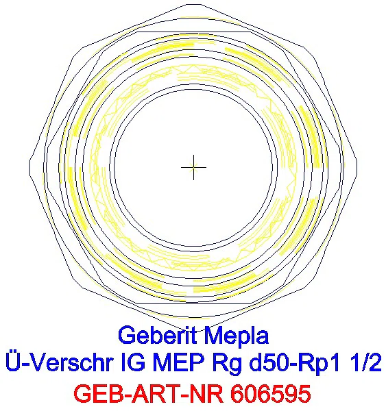 GE Mepla Übergangsverschraubung mit IG Rg d50-Rp1 1/2_606.595.00.5_L