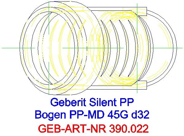 GE Silent-PP Bogen 45Gr d32_390.022.14.1_G