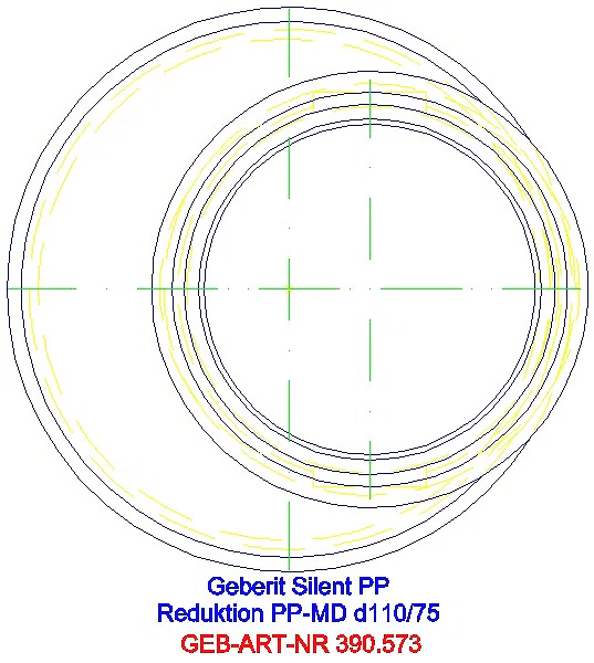 GE Silent-PP Reduktion exzentrisch d110/75_390.573.14.1_G