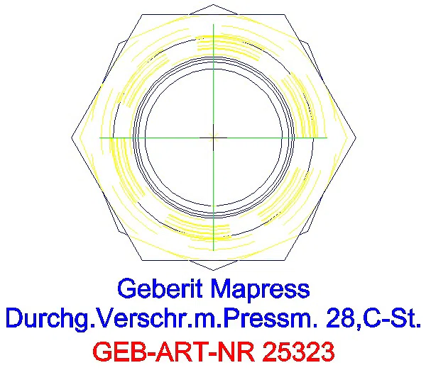 GE Mapress C-Stahl Verschraubung d28 verzinkt_25323_L