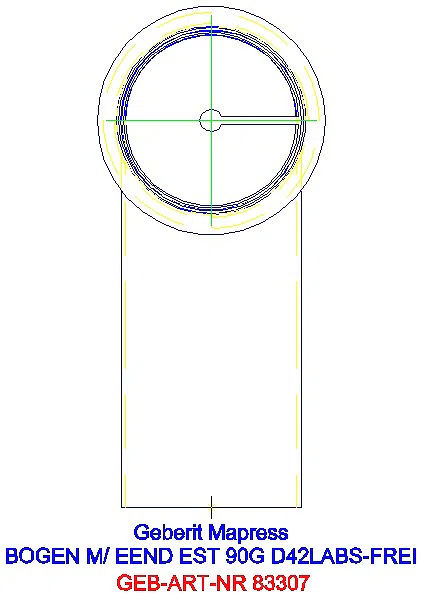 GE Mapress Edelstahl Bogen 90Gr d42 mit Einschubende (LABS-frei)_83307_L