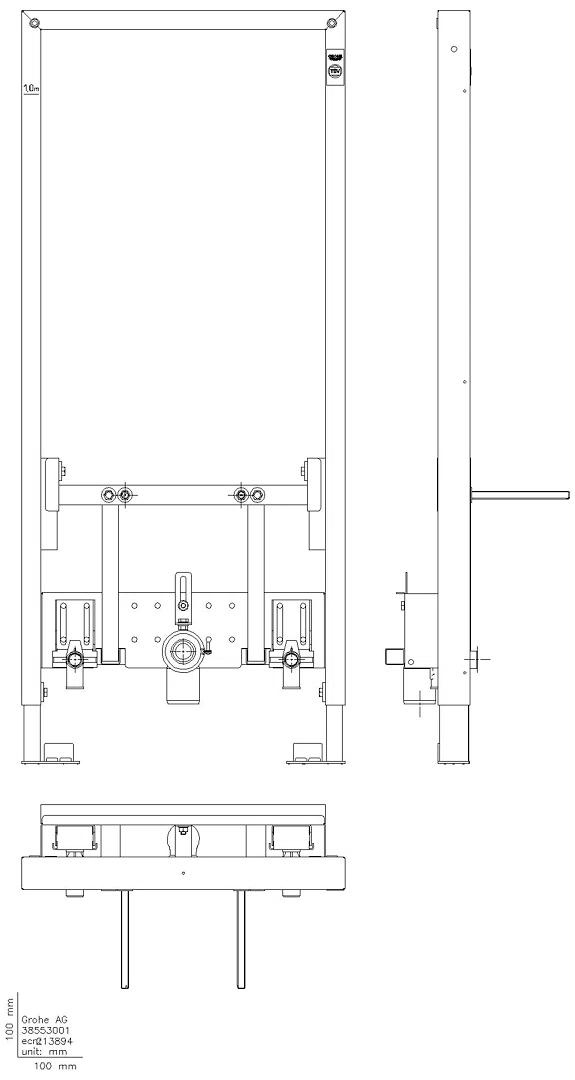 GROHE Bidet-Element Rapid SL 38553_1 Bauhöhe 1,13 m