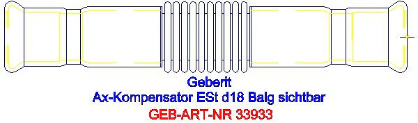 GE Mapress Edelstahl Axialkompensator mit Pressmuffen d18_33933_A