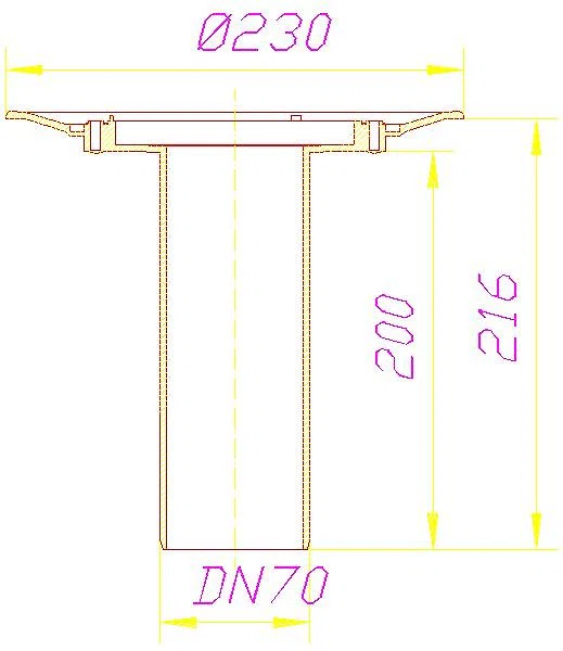 DALLMER Balkonablaufgehäuse 84, DN 70