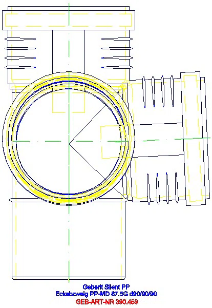 GE Silent-PP Eckabzweig 87,5Gr d90/90/90_390.459.14.1_L