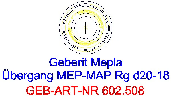 GE Mepla Übergang auf Mapress mit Einschubende Rg d20-18_602.508.00.5_L