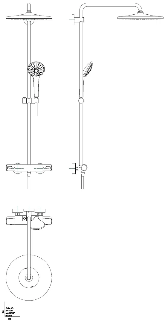 GROHE Duschsystem Euphoria 310 26723 Wandmontage THM CoolTouch chrom