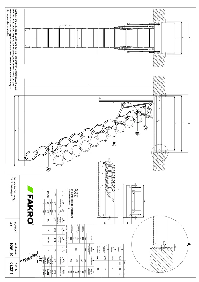 LST Scherentreppe - Detail