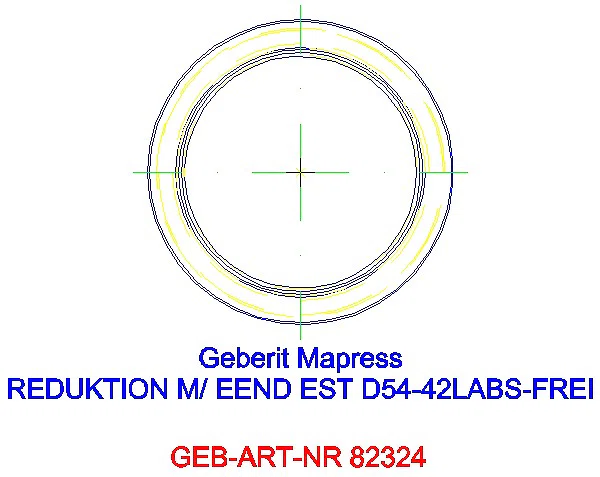 GE Mapress Edelstahl Reduktion mit Einschubende (LABS-frei) d54-42_82324_A