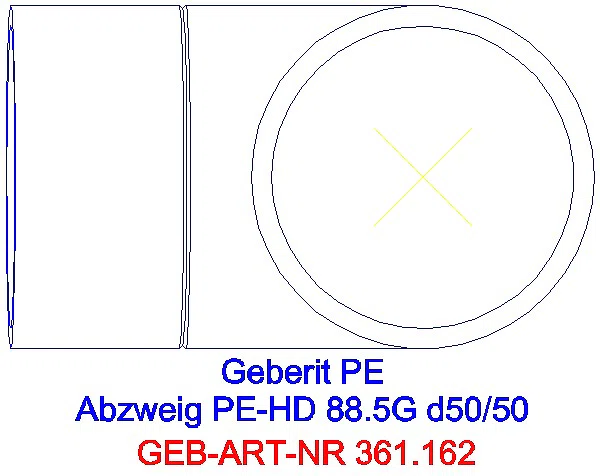 GE PE Abzweig 88,5Gr d50/50_361.162.16.1_G