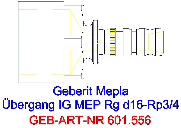 GE Mepla Übergang mit IG Rg d16-Rp3/4_601.556.00.5_A