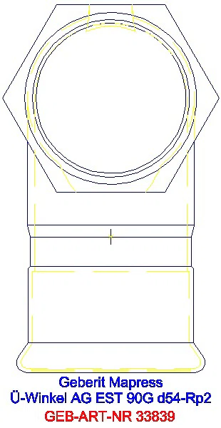 GE Mapress Edelstahl Übergangswinkel 90Gr mit AG d54-R2_33839_L