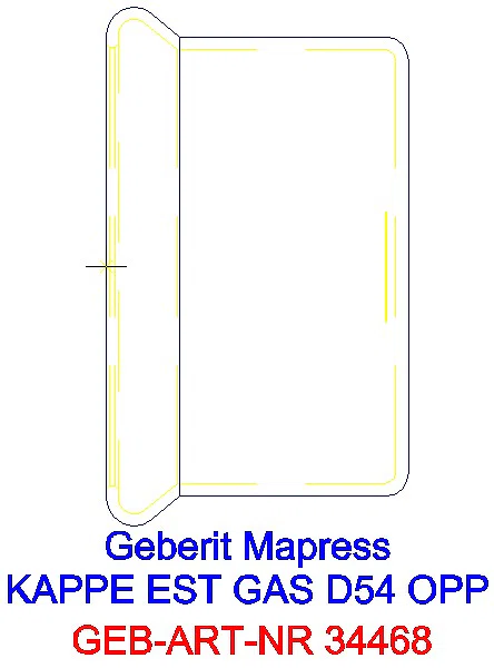 GE Mapress Edelstahl Kappe d54 (Gas)_34468_G