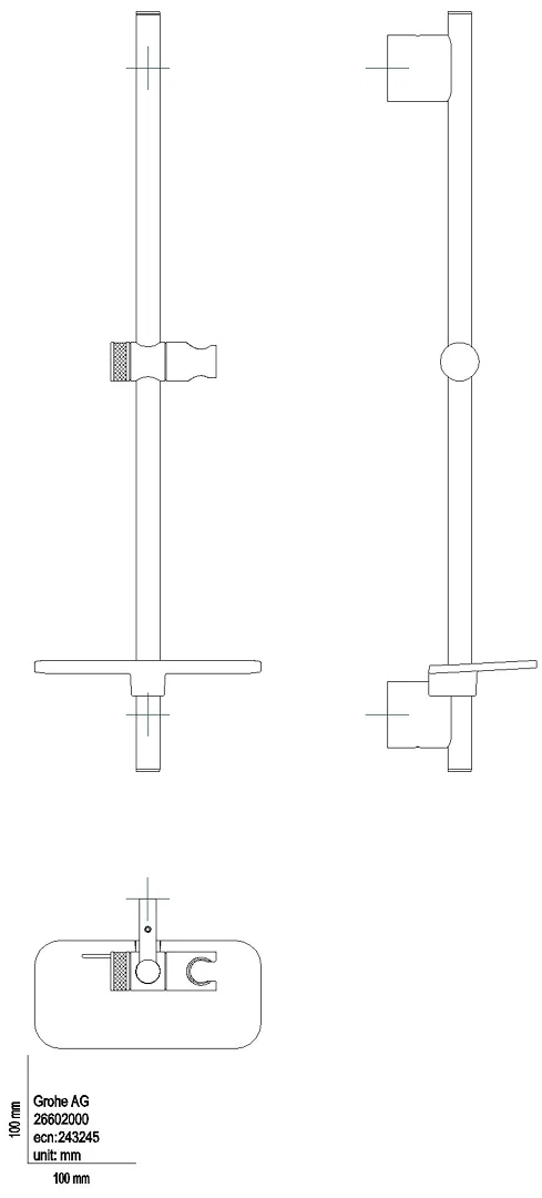 GROHE Brausestange Rainshower SmartActive 26602 600mm warm sunset geb.