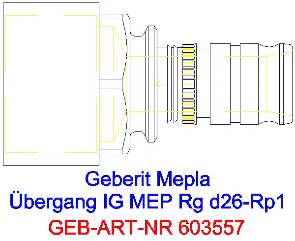 GE Mepla Übergang mit IG Rg d26-Rp1_603.557.00.5_A