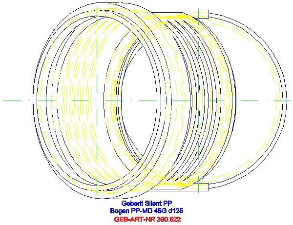 GE Silent-PP Bogen 45Gr d125_390.622.14.1_G