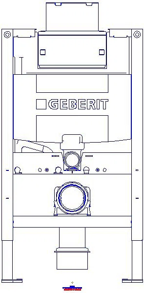 GE Duofix Element für WWC, 82cm mit Omega UP-SPK 12cm_111003002_A