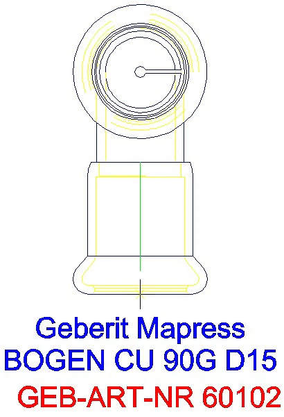 GE Mapress Kupfer Bogen 90Gr d15_60102_L